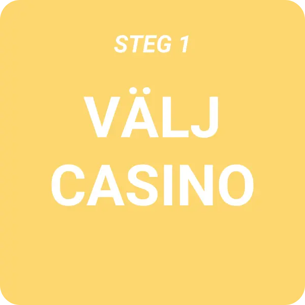 steg 1 välj casino